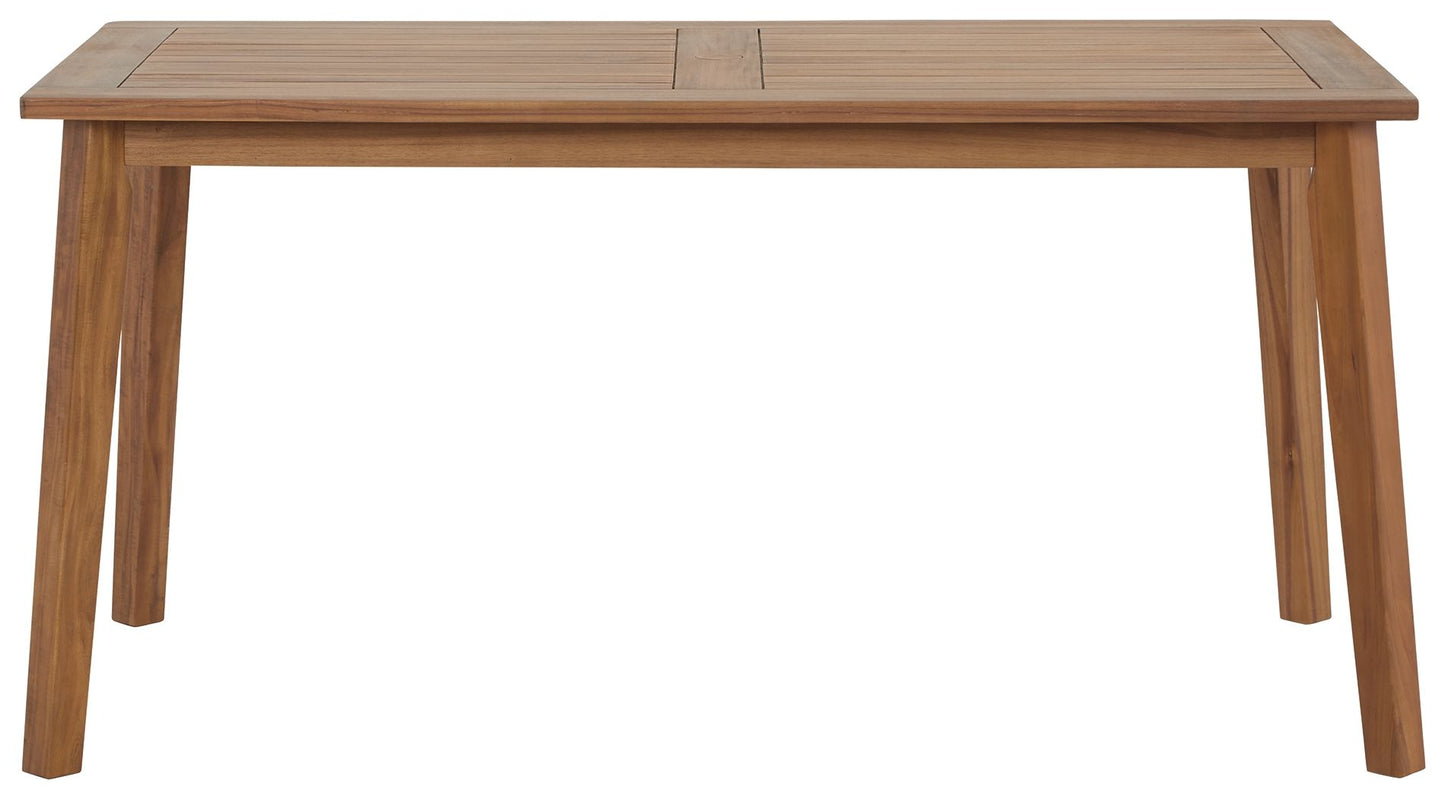 Janiyah - Light Brown - Rectangular Dining Table