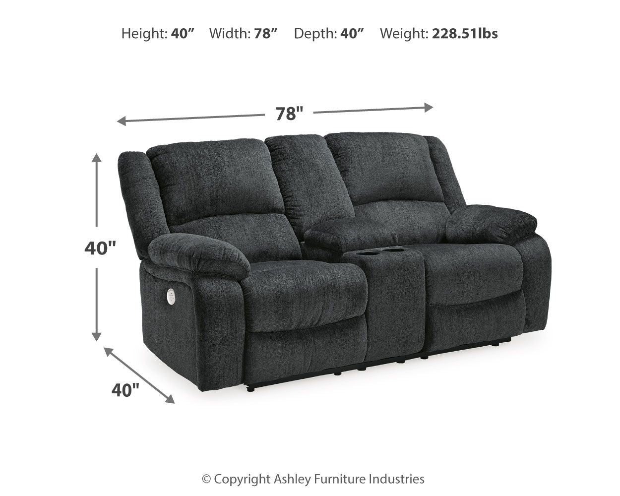 Draycoll - Reclining Loveseat