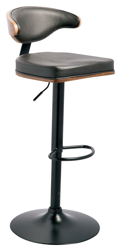 Bellatier - Brown / Black - Tall UPH Swivel Barstool