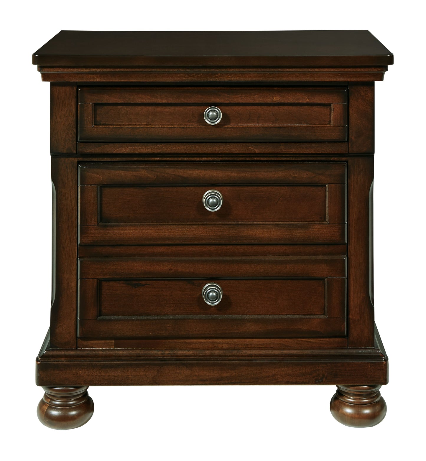 Porter - Dark Brown - Two Drawer Night Stand