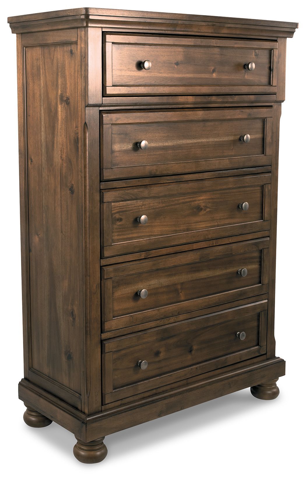 Flynnter - Medium Brown - Five Drawer Chest