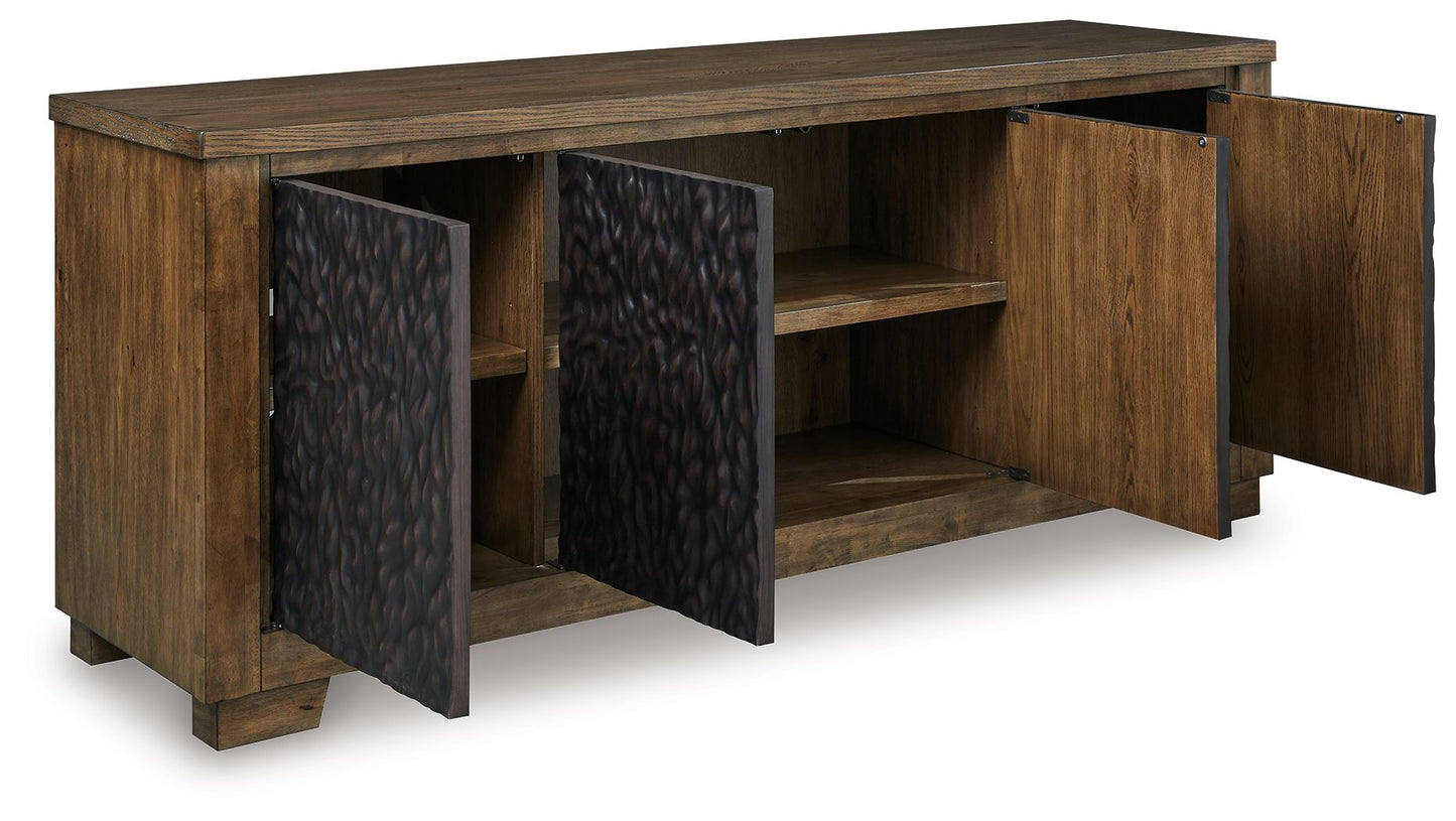 Rosswain - Warm Brown - Extra Large TV Stand