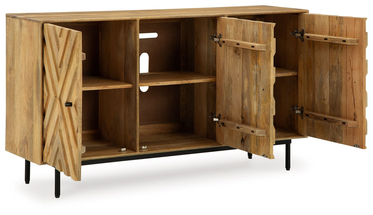 Cadewick - Natural - Accent Cabinet