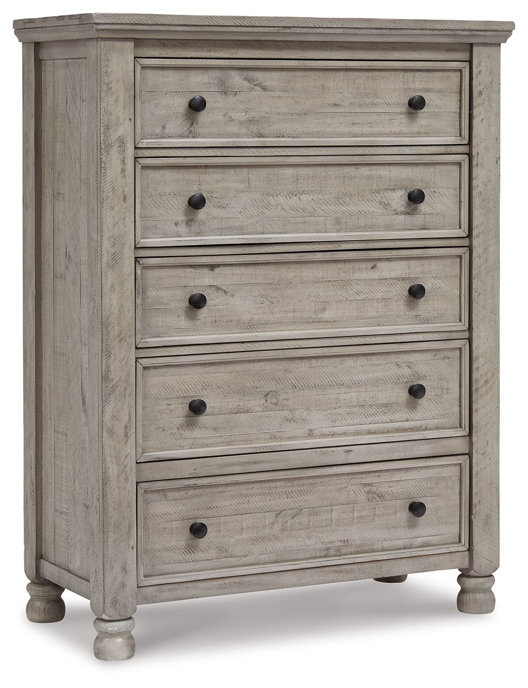 Harrastone - Gray - Five Drawer Chest