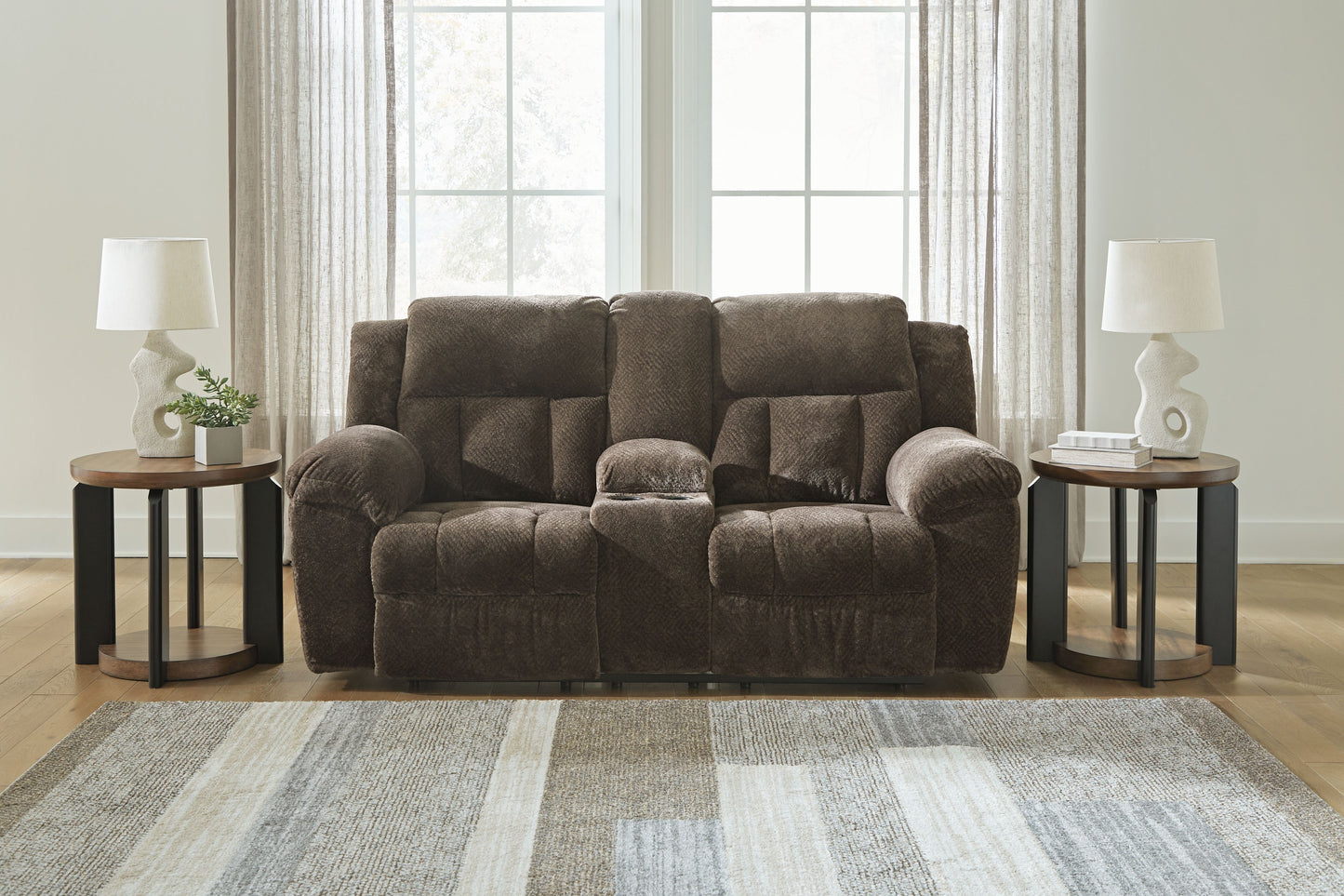 Frohn - Dbl Reclining Loveseat With Console