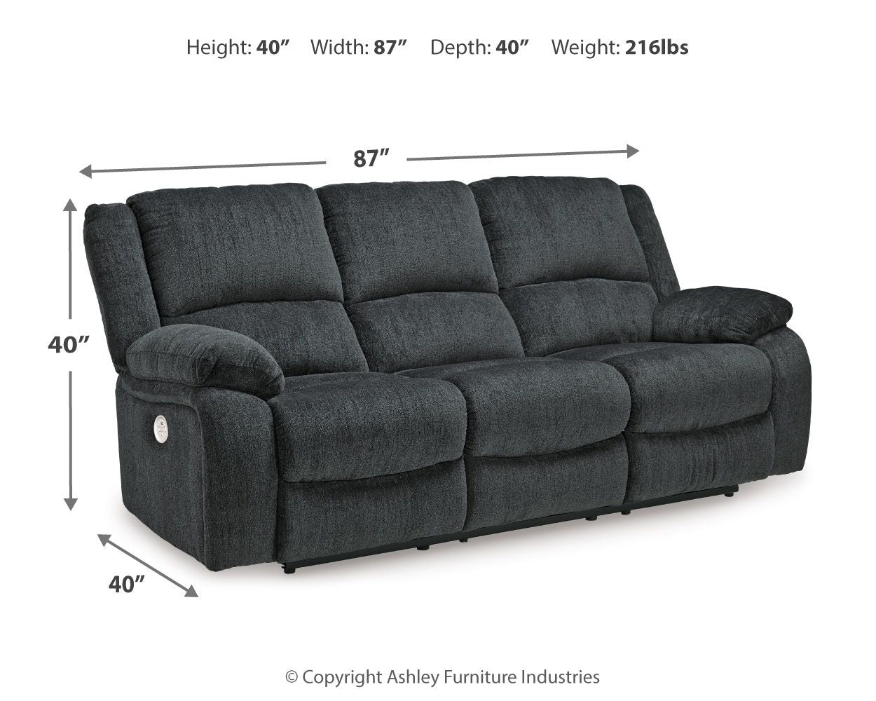 Draycoll - Reclining Sofa